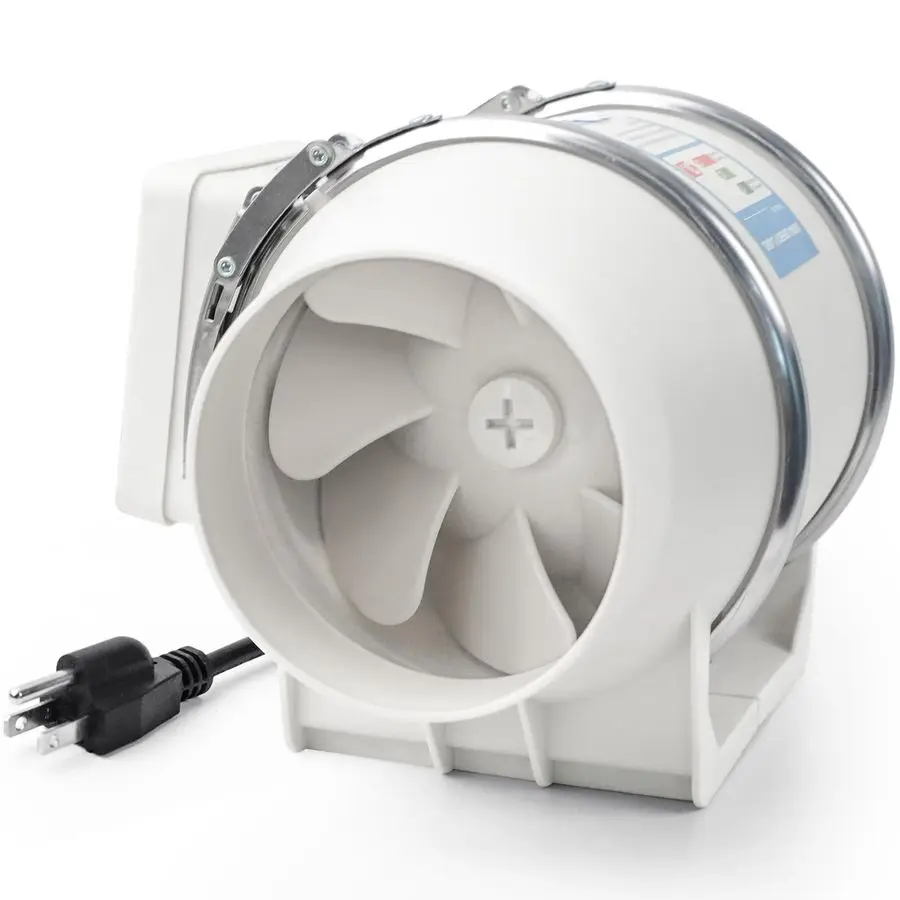 

4 Inch Duct Fan, Inline Ventilation Exhaust Fan, 280 CFM Duct Intake High Efficiency Air Fan for Vent Bathroom, Kitchen, Grow Te