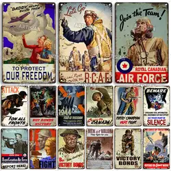 ARTISIAN Vintage War Metal Tin Sign Decorative Poster Retro Metal Sign Home Pub Metal Plaque Kitchen Wall Plate Industrial Decor