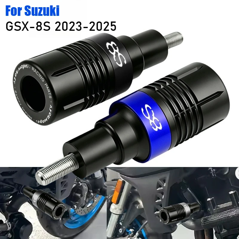 

For Suzuki GSX-8S GSX 8S 2023-2025 Motorcycle CNC Falling Protection Frame Slider Fairing Guard Crash Pad Protector Accessories