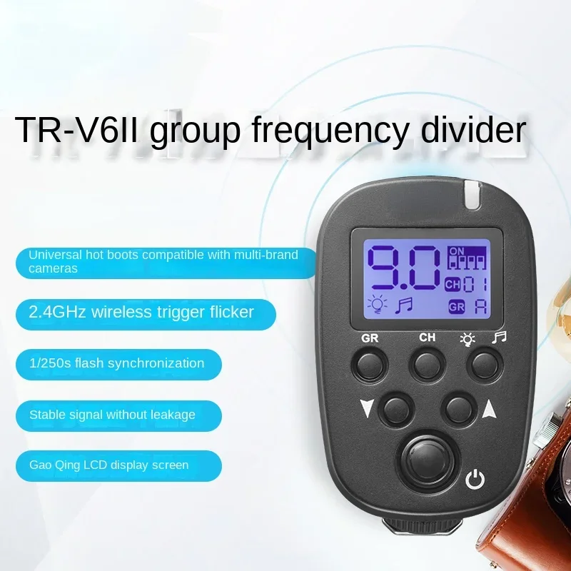 Studio photography flash, wireless trigger, transmitter, remote control part