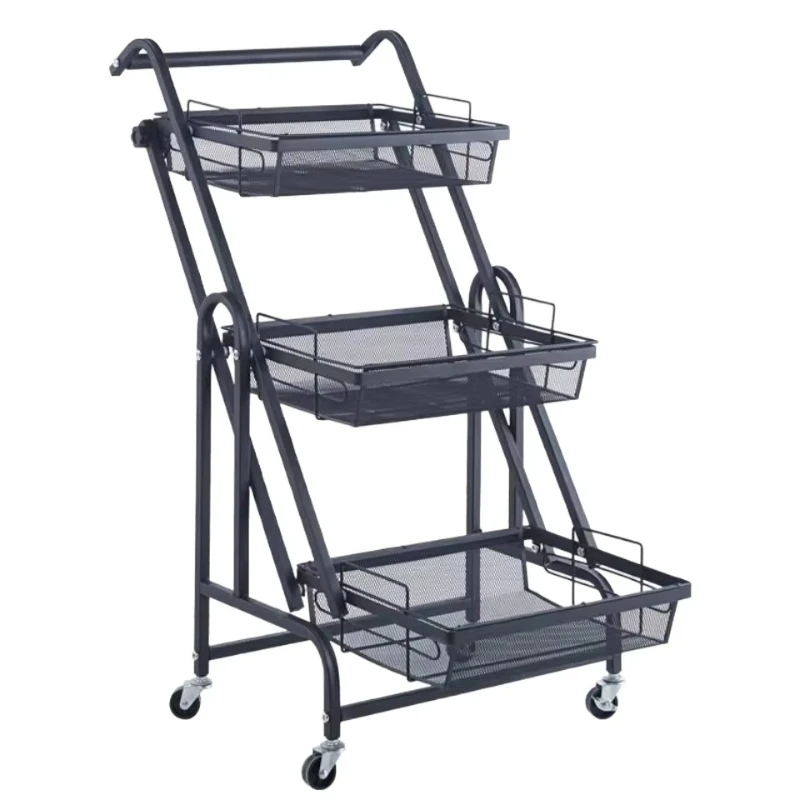 Narrow Space Multi-tier Rolling Storage Cart, Carbon Steel Slim Mobile Organizer Trolley for Kitchen Bathroom Bedroom  Room
