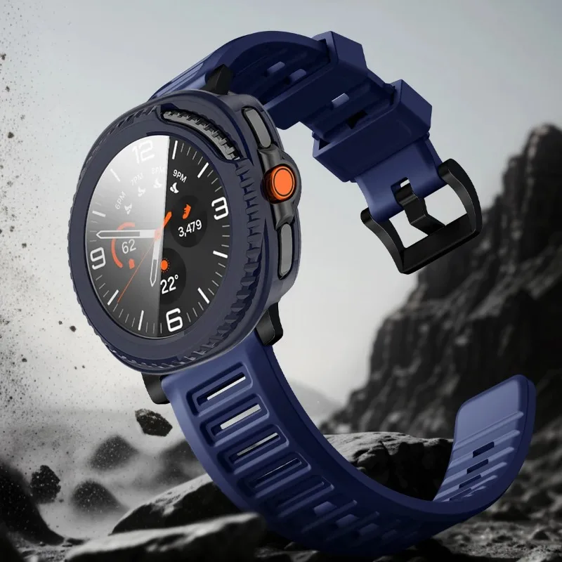 Tempered Glass+PC Case For Samsung Galaxy Watch 8 40/44mm Classic 46mm Anti-falling Protector Shell Galaxy Watch Ultra 2025 47mm