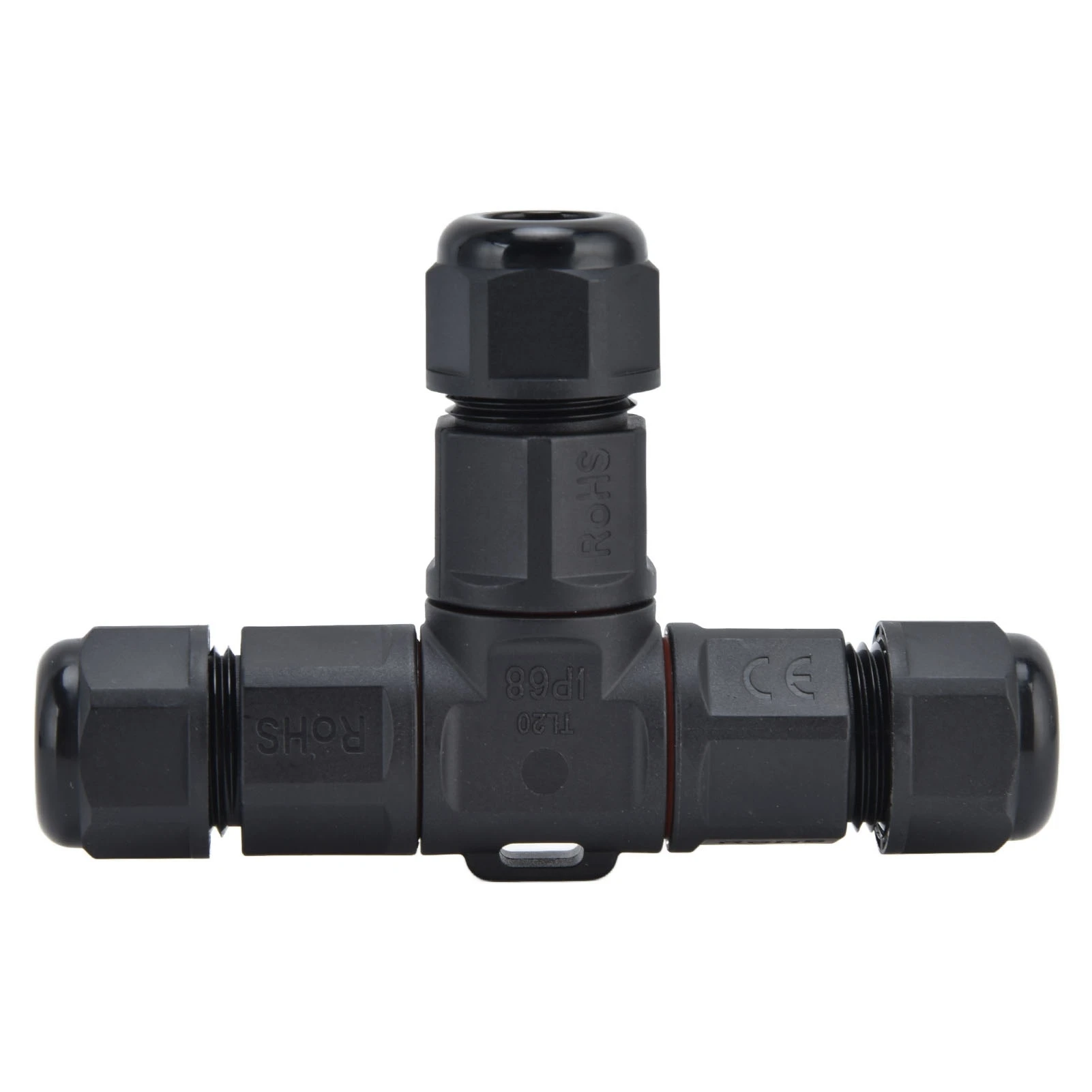 Waterproof Connector 3 Pin Tee Electrical Wire Terminal Quick Connect Adapter 250V 16A TL20