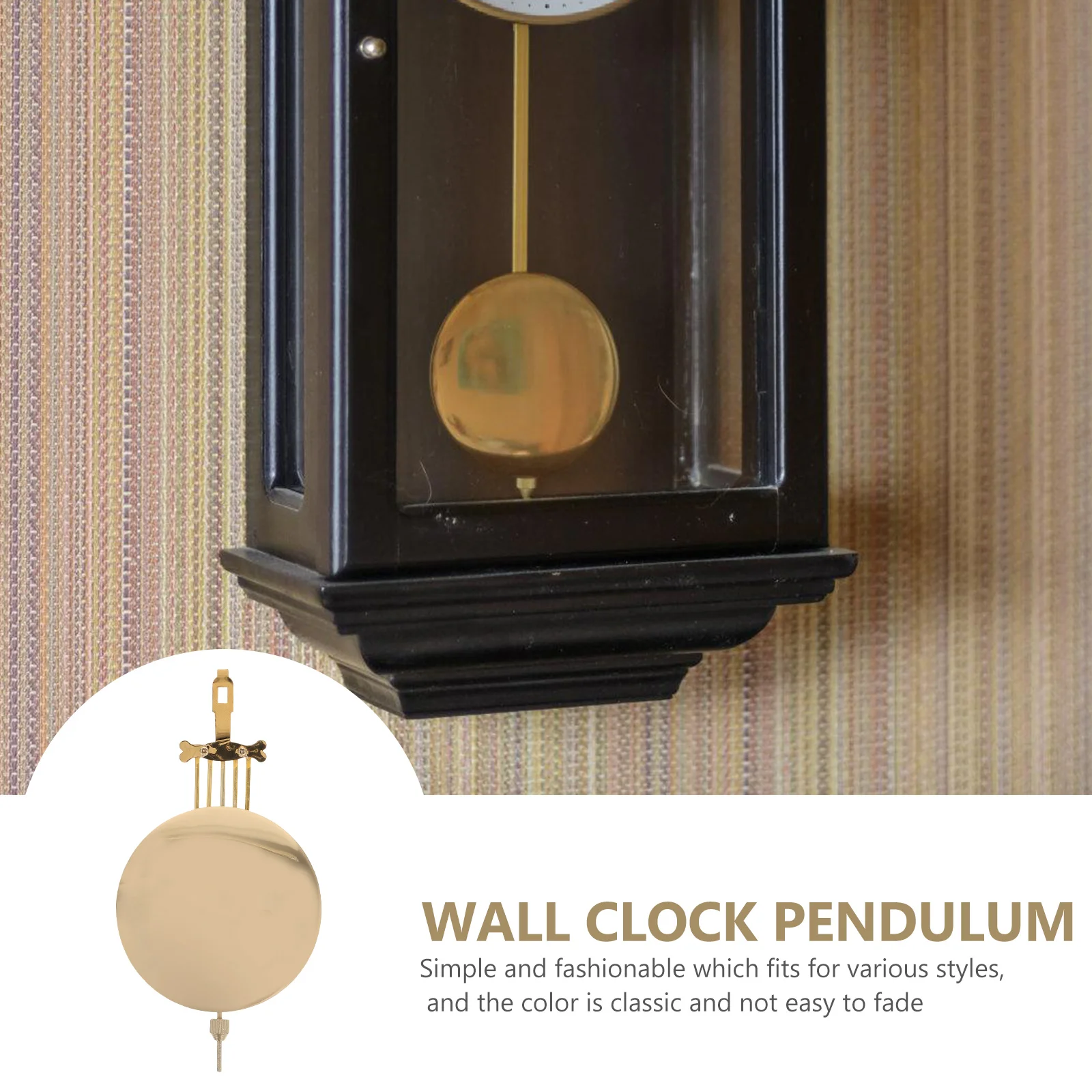 

DIY Pendulum Accessories Metal Parts Movement Golden Iron Replacement for Wall Clock