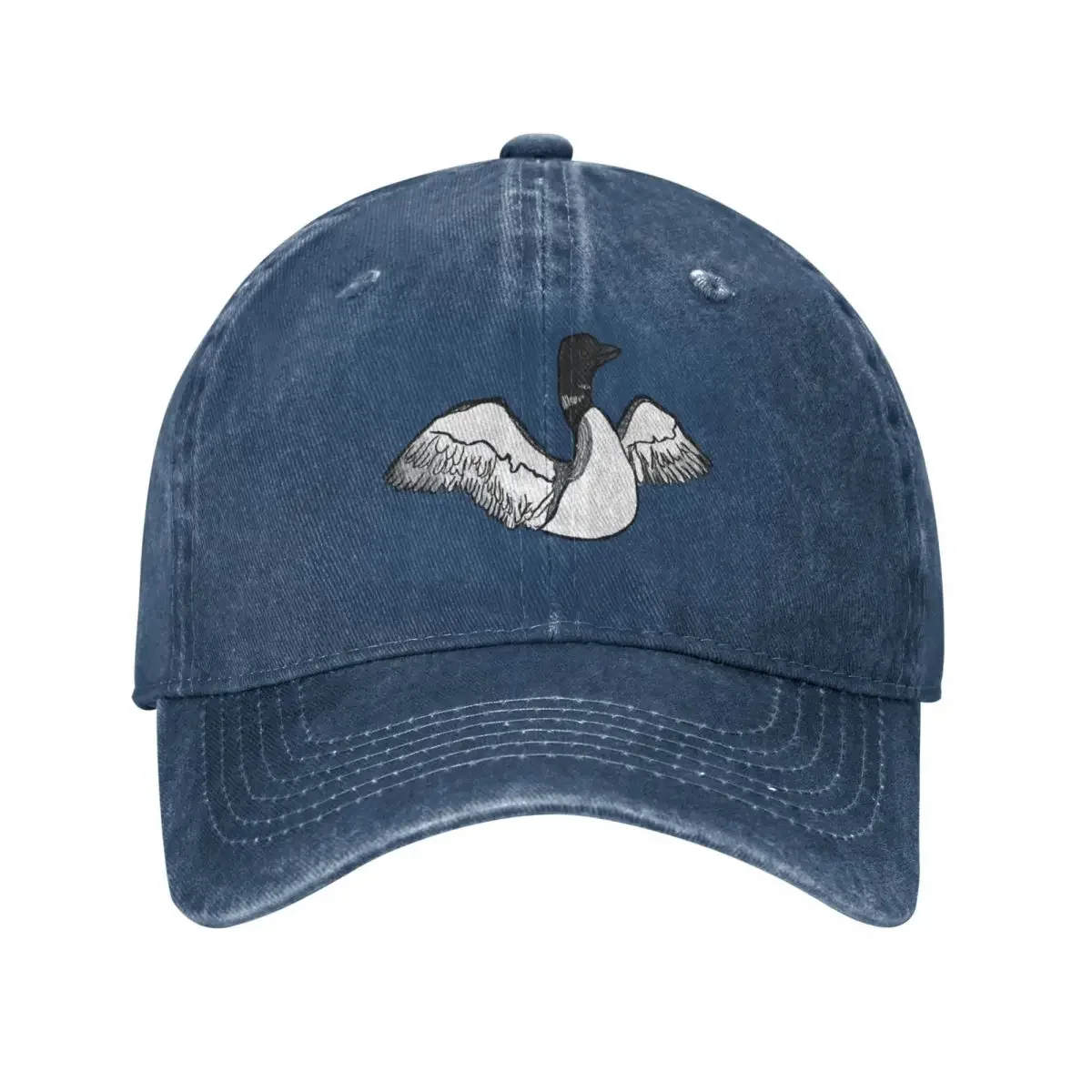 Common loon sombrero de vaquero para hombre y mujer, visera divertida