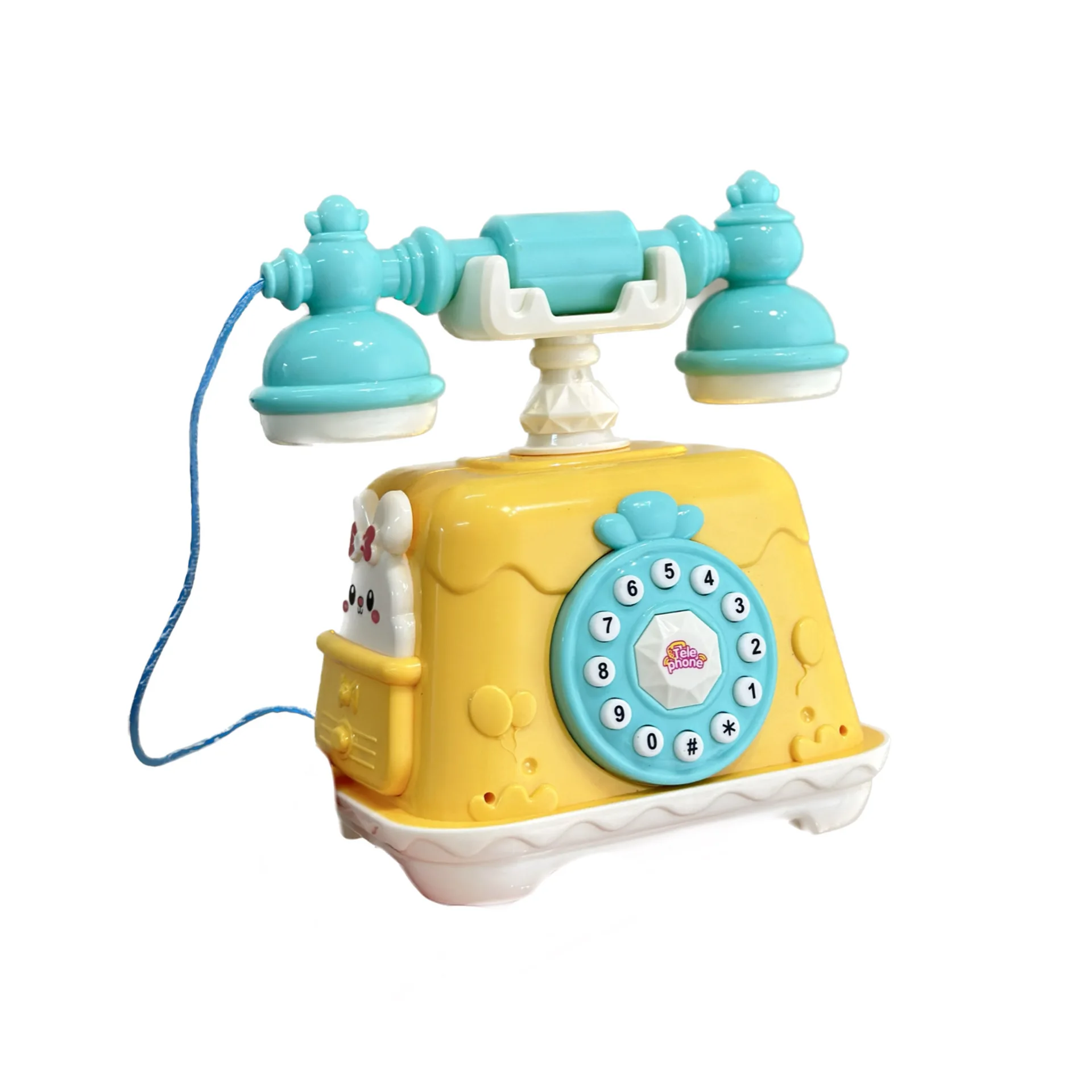 Children Puzzle Cartoon Multi-function Simulation Telephone Toys With Music Retro Telephone Early Education Machine Toy Gifts