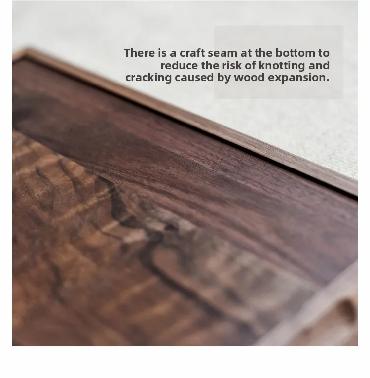 Tray Tea Household Breakfast Large Hotel Dining  Black Walnut Japanese Simple