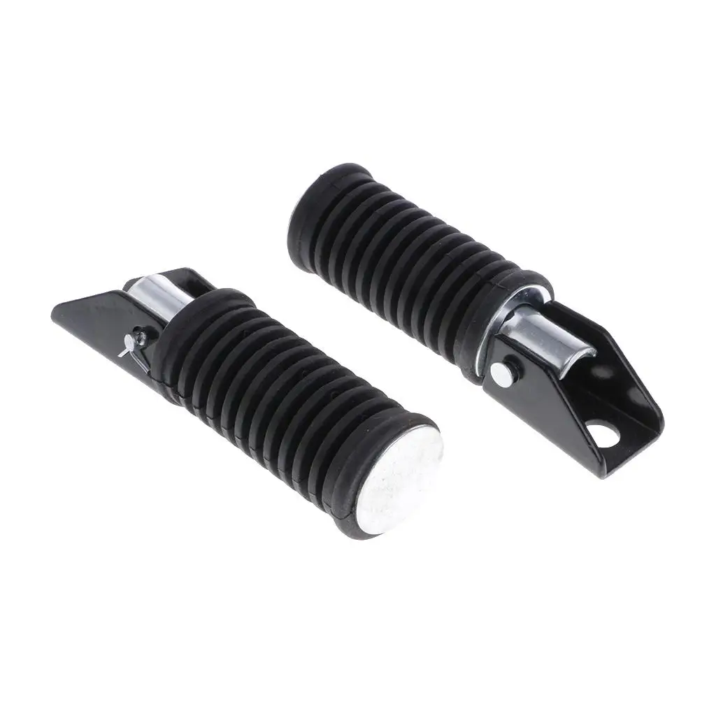 2 Pieces Motorcycle Foot Rests Pedals Footpegs for GS125