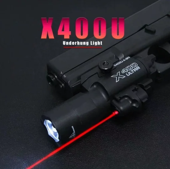 Lanterna LED 5A de Novo Estilo x400 e X300 para Pistola, Compatível com Trilho de 20mm, Lanterna de Caça Suspensa com Luz Laser