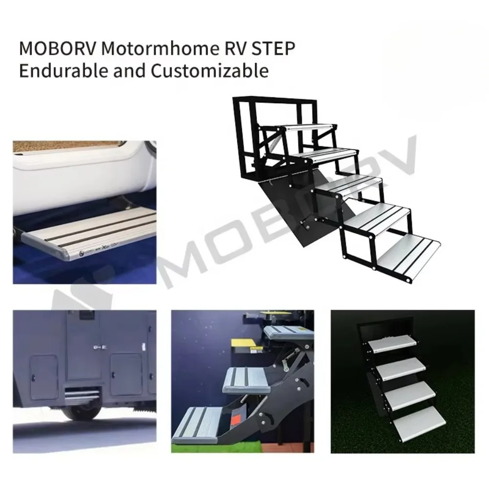 MOBORV Top Seller Caravan Motorhome Motorized Automatic Step For Camper Van Ambulance MOBORV Heavy Duty Expedition Truck RV Step