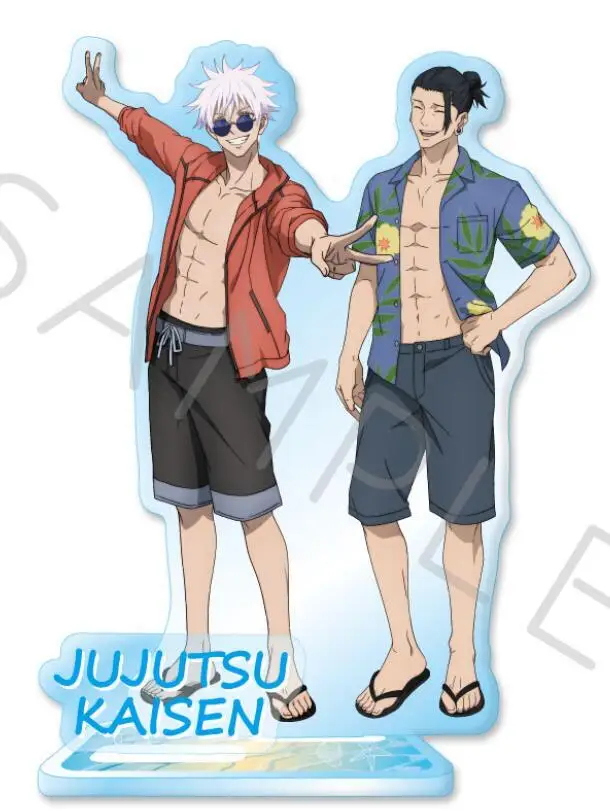 Anime Gojo Satoru Geto Suguru Acrylic Stand Doll Figure Model Plate Cosplay Toy For Gift