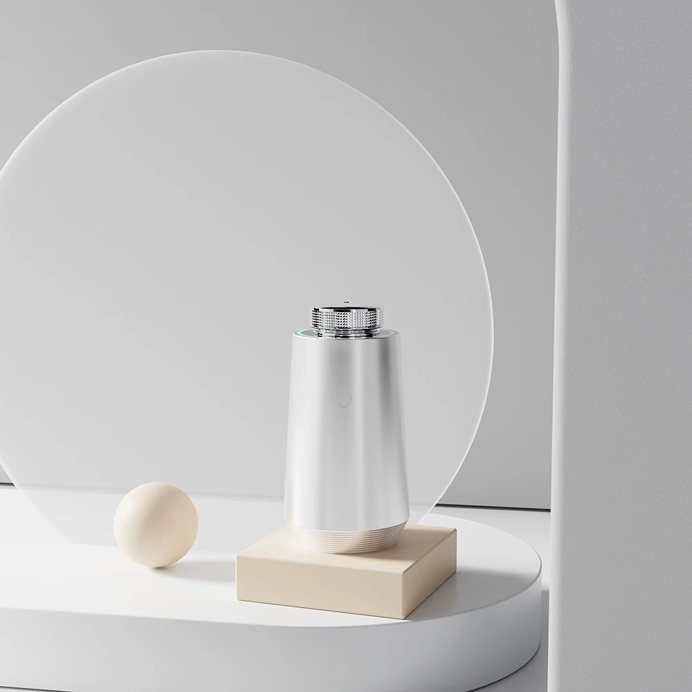 Manufacturer Sale Waterless Scent Oils Metal Car Diffuser Smart IOT Control Type-C Colorful Ambient Light Smart Home Diffuser