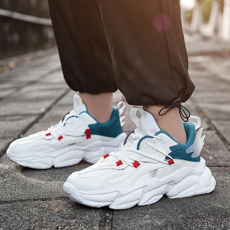 2025 موضة جديدة منصة أحذية الأب الرجال ins ميناء أحذية أنيقة الذكور شخصية شعبية الترفيه احذية الجري #1