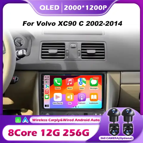 10 Volvo XC90 C 2002-2014 용 안드로이드 14 차량용 라디오 멀티미디어 비디오 플레이어 QLED 스크린 네비게이션 스테레오 GPS WIFI No 2din dvd 10 Volvo XC90 C 2002-2014 용 안드로이드 14 차량용 라디오 멀티미디어 비디오 플레이어 QLED 스크린 네비게이션 스테레오 GPS WIFI No 2din dvd