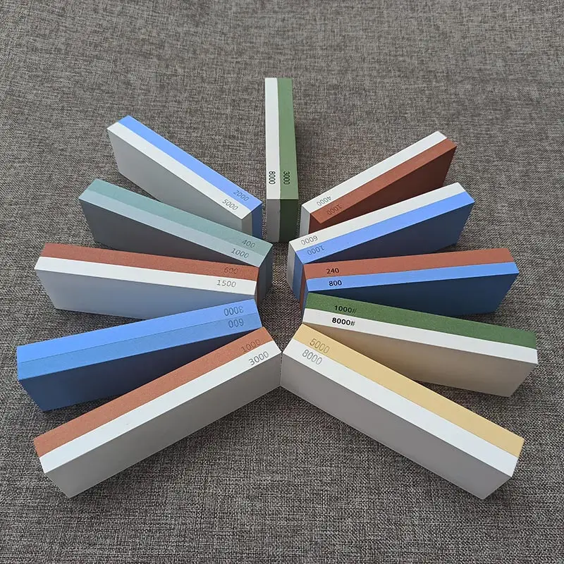 Dual Side Wetstone Sharpening Stone Professional Whetstone Set Knife Sharpener Grinding Kitchen Tools Accessories
