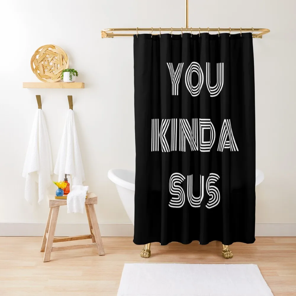 

kinda sus Shower Curtain Bathroom And Shower Set For Bathroom Anime Bathroom Bathtub Curtain