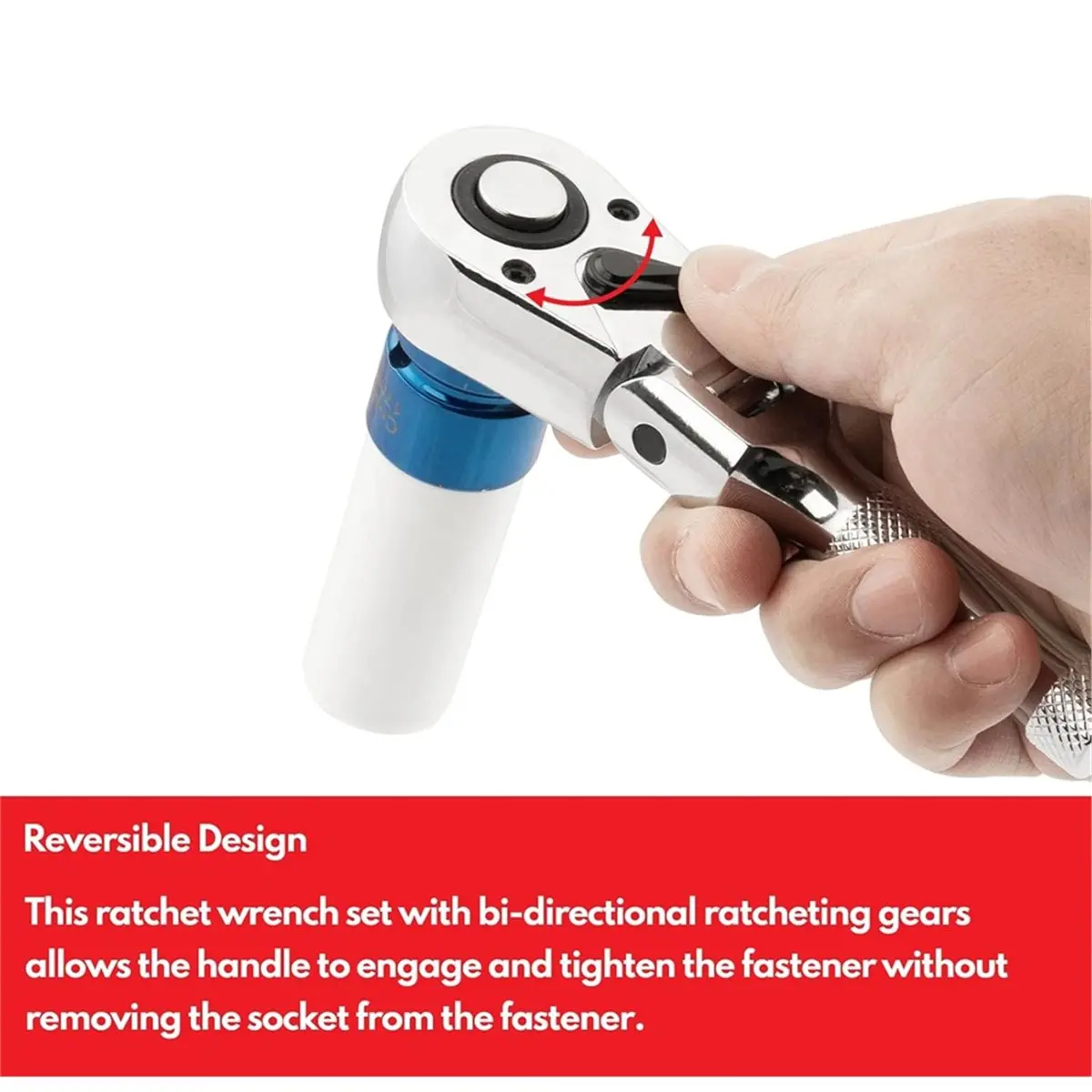 (A03R) Flex-Head Stubby Ratchet Set, 1/4