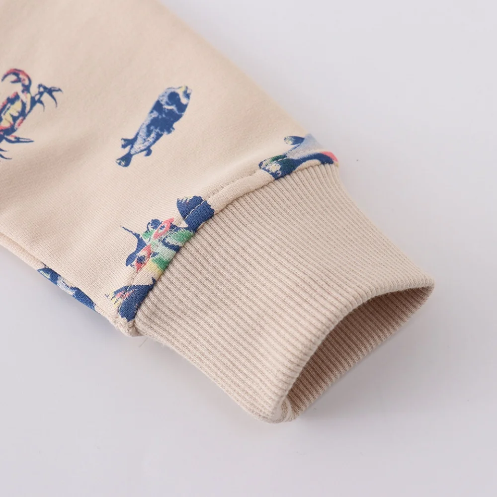 Jumping Meters Langarm-Sweatshirts mit Meeres-Tiermotiv für Jungen und Mädchen, 2–7 Jahre, Kinder-Sportshirt, Herbst- und Frühlingskleidung – Detail 5