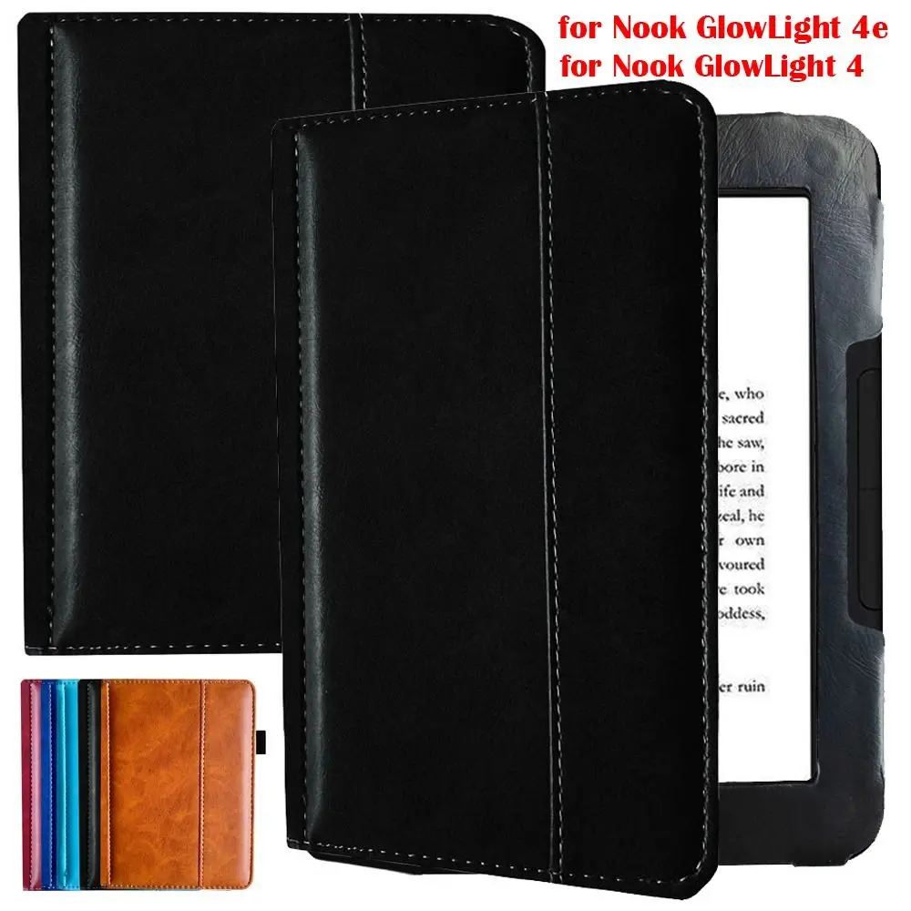 PU Leather 6 inch e-Reader Cover Shockproof Retro BNRV1100 Case Colorful BNRV1000 Flip Funda for B&N Nook GlowLight 4e