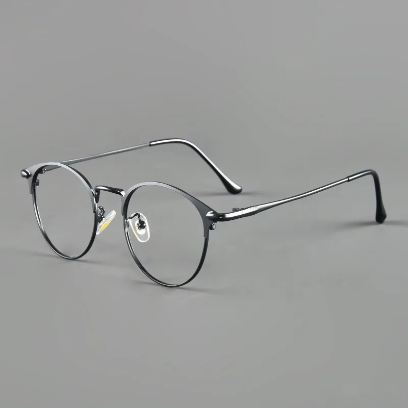 2026 New Round Frame Ultra Light Metal Myopia Glasses Stylish High Definition Comfort Eyewear Minus Diopter Eyeglasses 0 To -4.0
