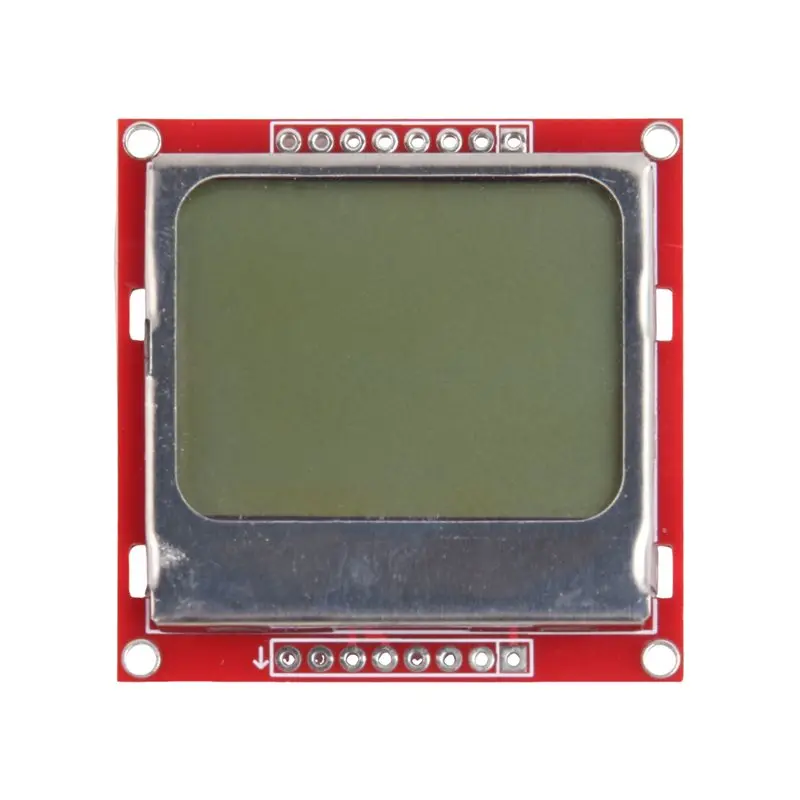 NEW HOT In Stock-RED Board 84X48 5110 LCD Module With Backlight And Adapter PCB