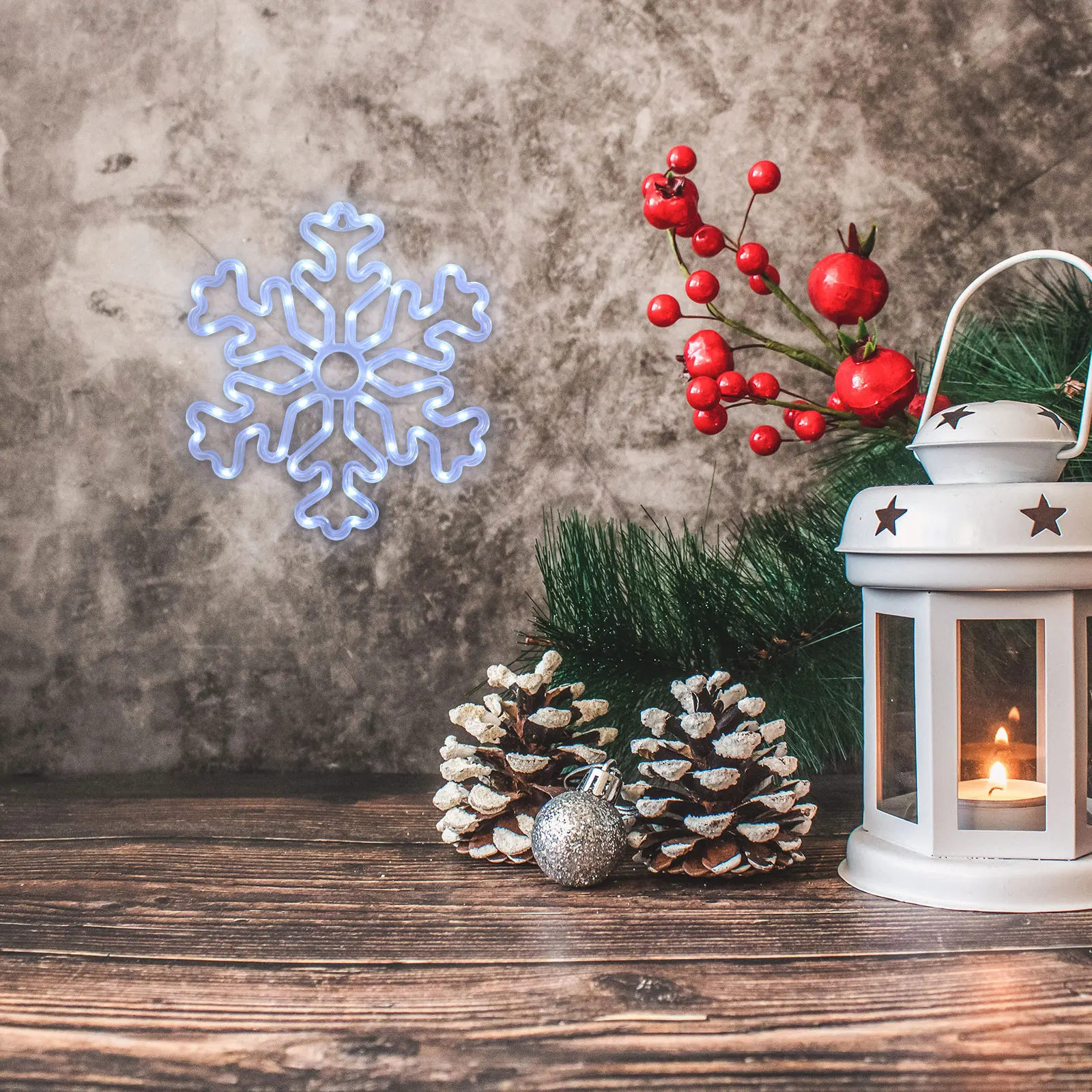 

Snowflake Modeling Lights LED Night Light Home Indoor Decor Xmas Bedroom Kids Room Romantic Atmosphere Small Size