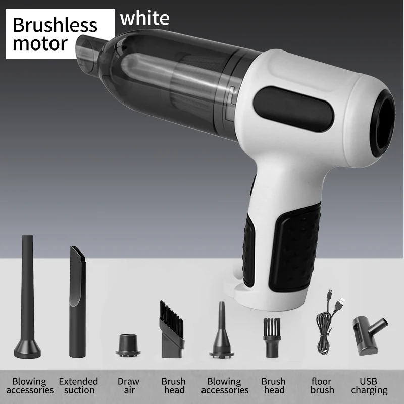 

Беспроводной бесщеточный автомобильный пылесос, беспроводной ручной автомобильный портативный пылесос высокой мощности для дома, офиса, автомобиля