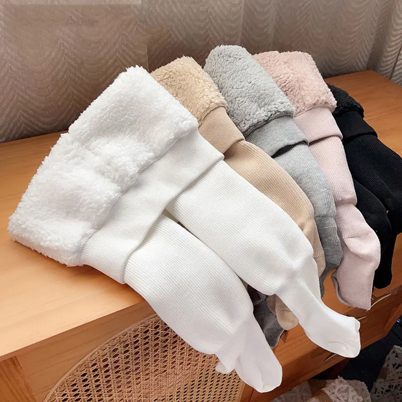Winter Children's Plush Thickened Pantyhose Baby Cashmere Tights Warm Pantyhose for Kids Girls Pantys Toddler Stocking