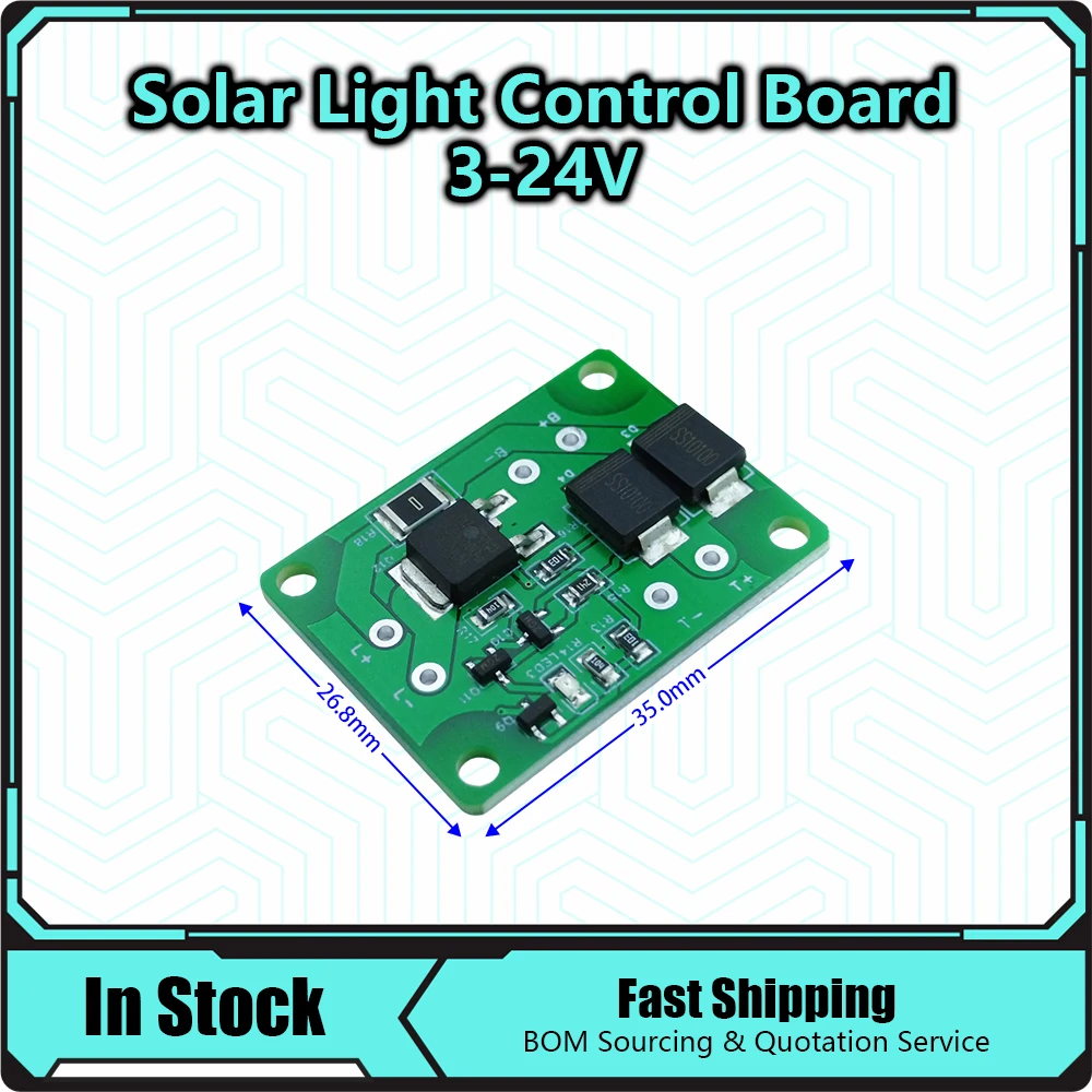 utomatic Solar Panel Battery Charger Board Night Light LED Control Switch Garden Street Light 3-24V 4-10A Controller Module
