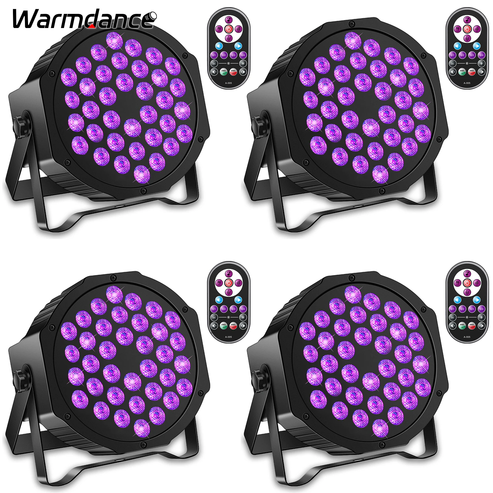 blacklight para iluminacao de efeito de palco 36led par light projetor para dj disco party natal clube casamento aniversario 36w pcs set uv 01