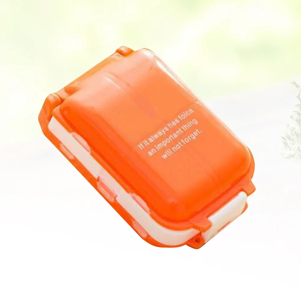 

Lightweight 8 Slot Pill Box Portable Medicine Organizer for Travel Daily Storage Container Containers