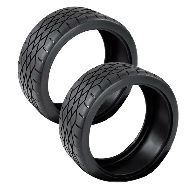 ABJL-2PCS Rubber Wheel Tyre Parts Tires Skin Set For 1/5 Scale Rovan F5 MCD XS-5 Rc Car Parts