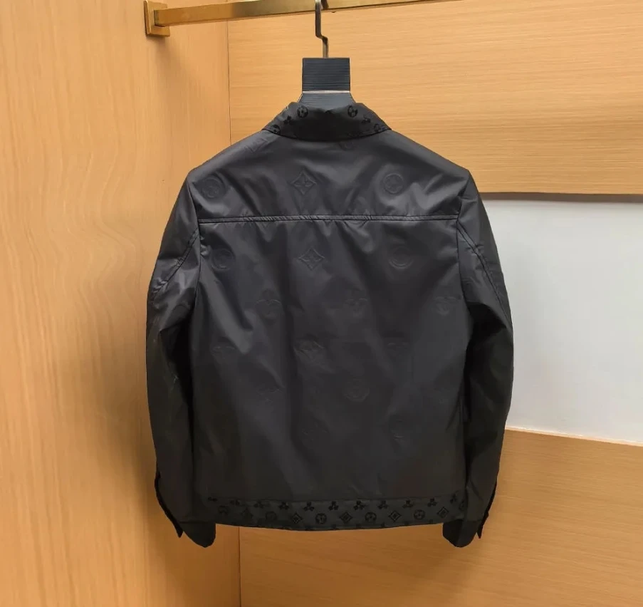 European Station Fashion Light Luxury Trend Lapel Printing Simple Handsome Versatile Casual Spring and Autumn Shirt Jacket Men