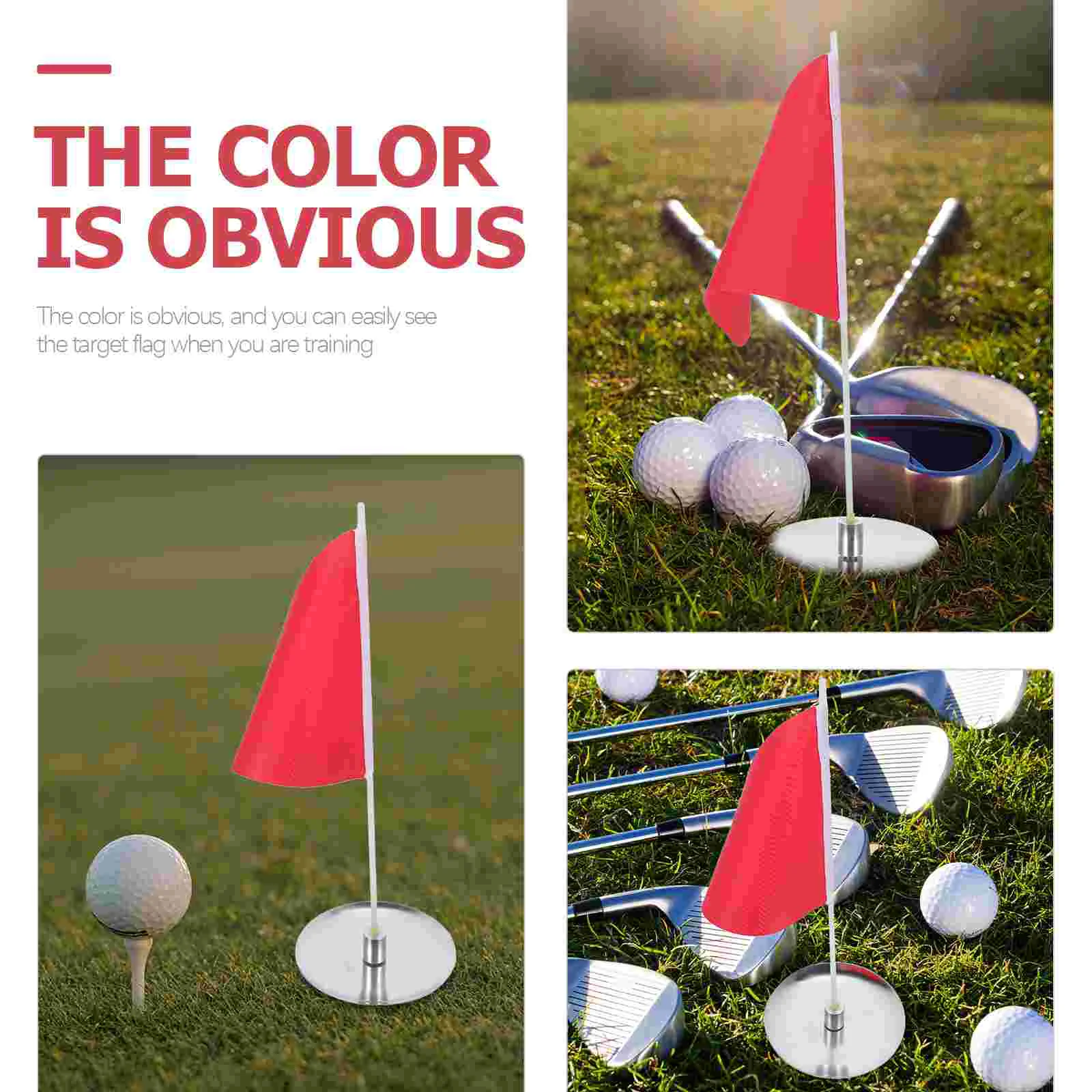 Tray Golf Flagpole Man Balls Training Supplies Oxford Cloth Flagstick Small Practice