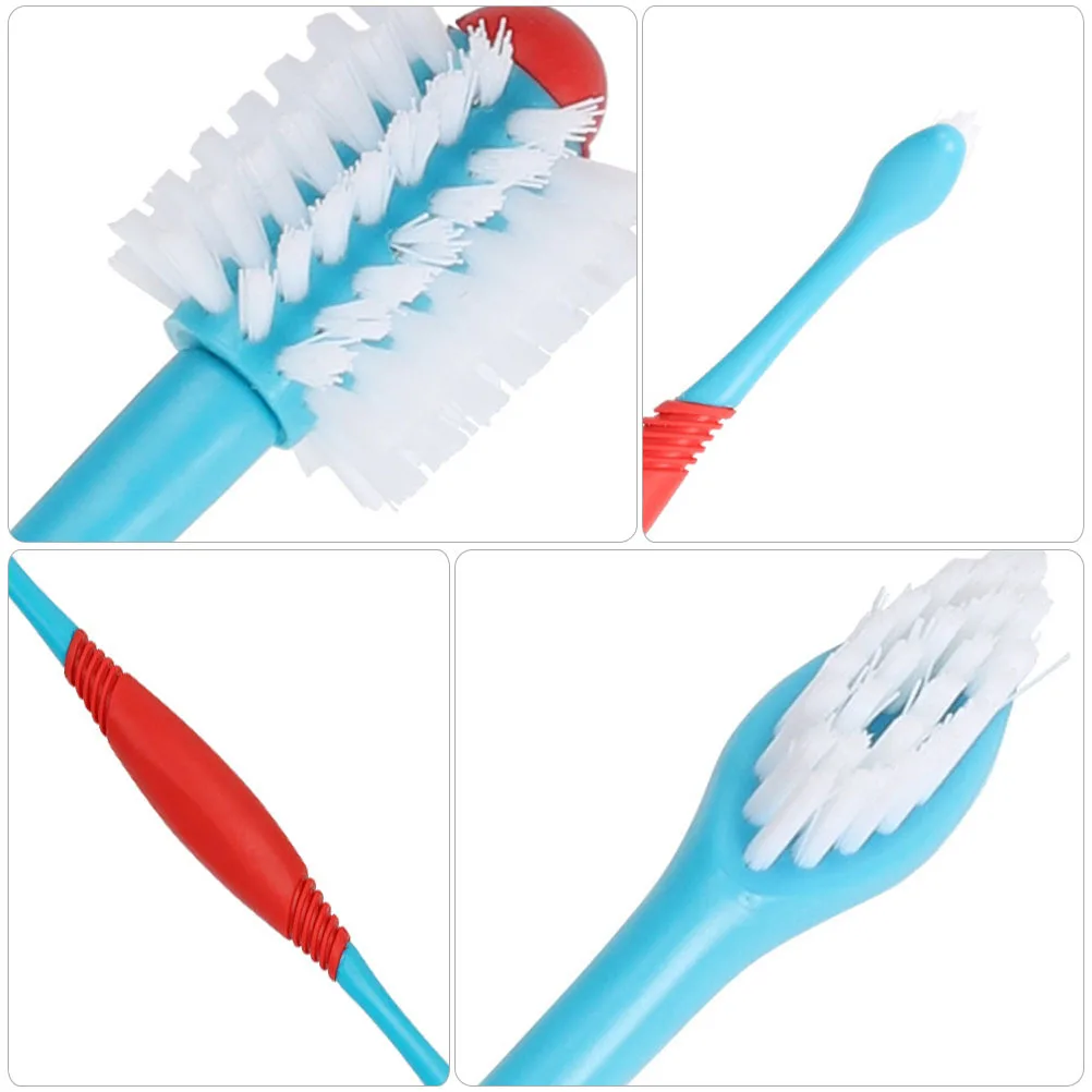 

4Pcs Pet Toothbrush Double-End Dog Oral Care Tool Soft Bristles Manual Tooth Cleaner for Small Dogs Pet Toothbrush