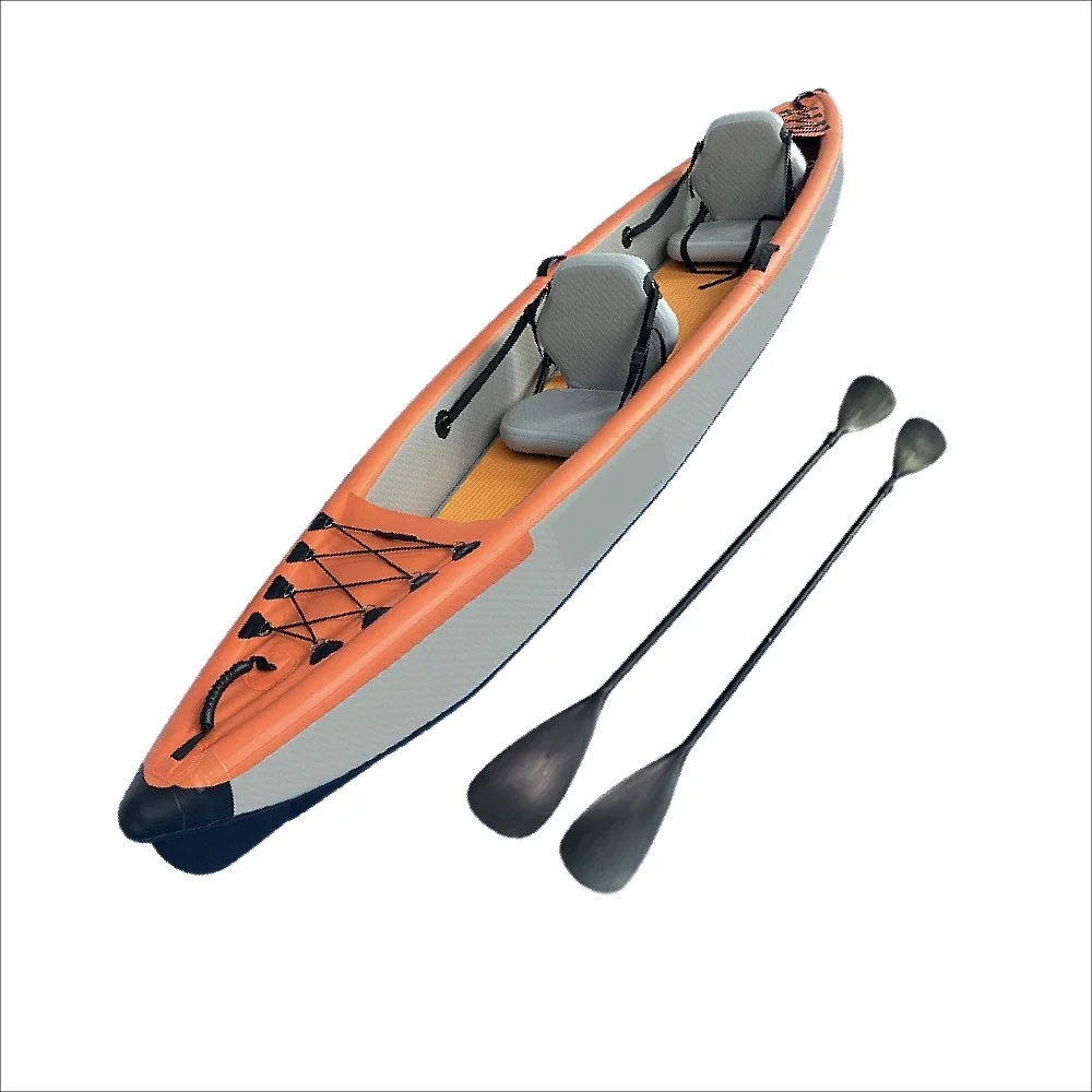 

Hot Selling 2-Person Customizable Inflatable Kayak with Folding Drop Stitch and Pedals for Fishing