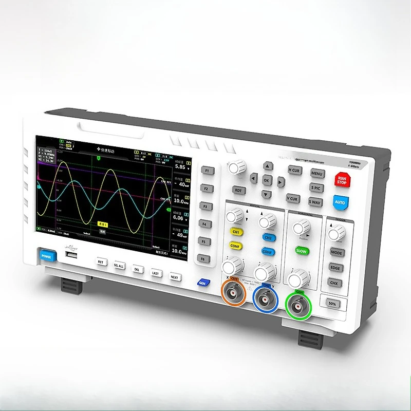 Digital oscilloscope dual channel 100M bandwidth sampling signal generator
