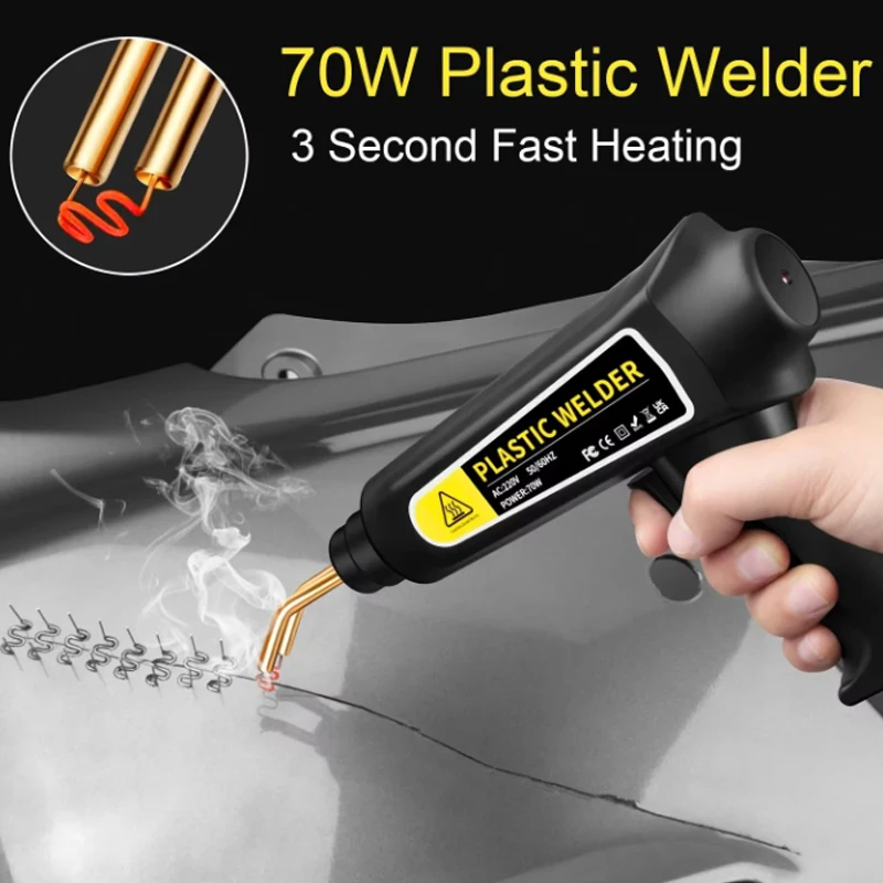 Protable Heat Gun Plastic Welding Machine Bumper Soldering Iron Staples Bumper Repair Car Tools Kit HOT Stapler Plastic Welder