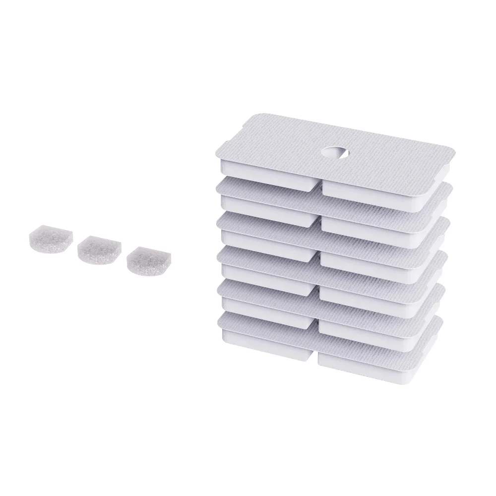 Enabot Camera Robot Accessories - Water Fountain Filter Replacement For ROLA Smart Pet Fountain,Includes 6 Filters And 3 Sponges