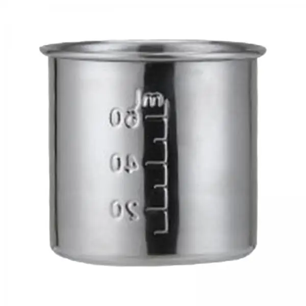 

Stainless Steel Measuring Cup with Graduated Scale Medicine Cup Metal Liquid Dosage Cup for Hospital Health