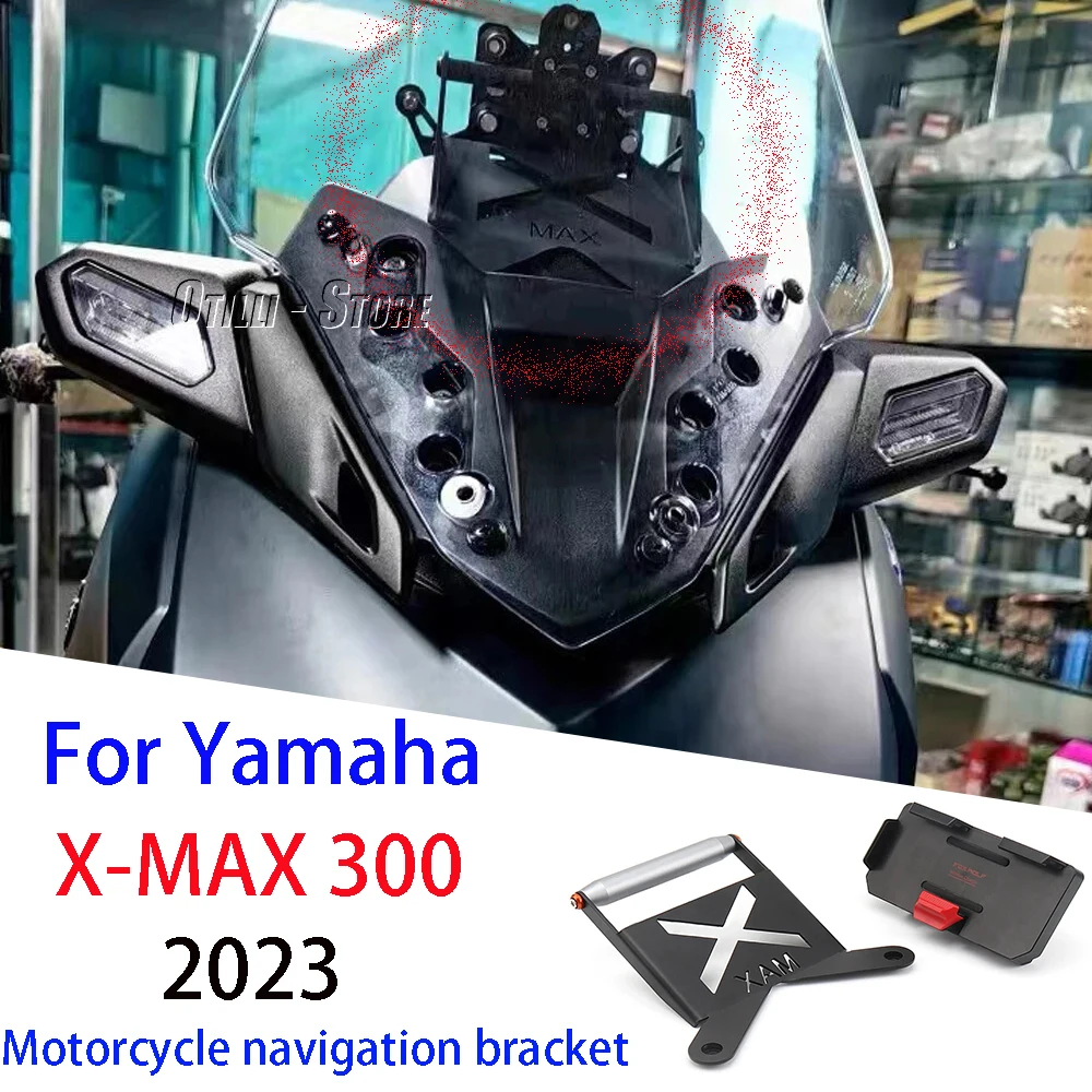 XMAX300 Accessories Phone Holder GPS Navigation Bracket Mounting 22mm For YAMAHA XMAX 300 X-MAX300 X-MAX 300