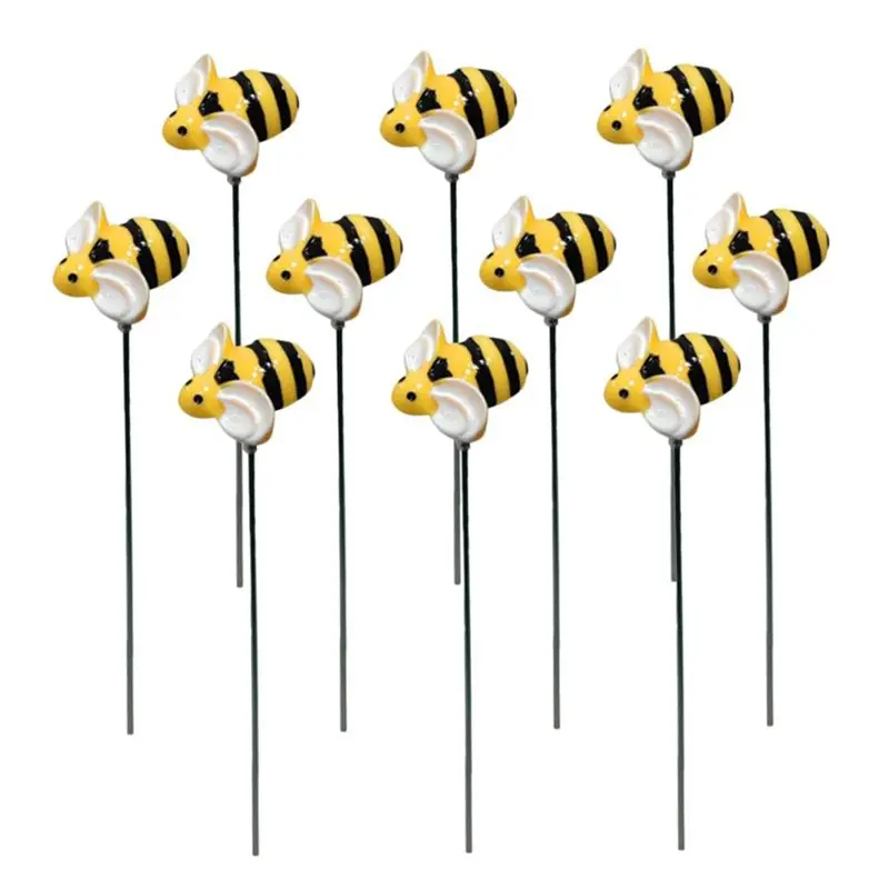 

Aug. 10 шт., подключаемые садовые колья для пчел, садовые колья, декор для пчел, садовые колья для двора, знак пчел, садовые колья, декоративные