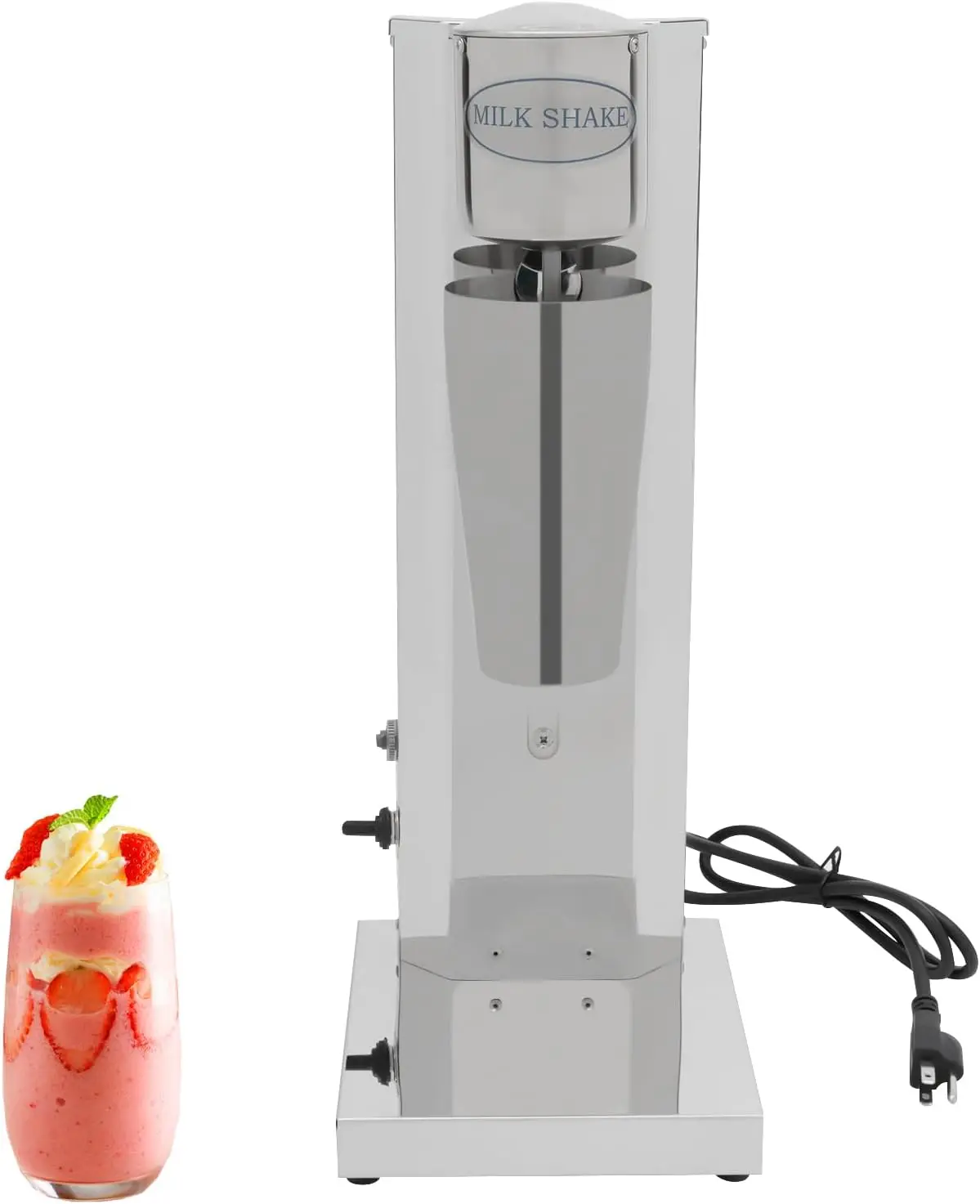 

Milkshake Maker Machine, Electric Milkshake Blender Maker Commercial Stainless Steel Milk Shaking Machine Single Head Milk Shake