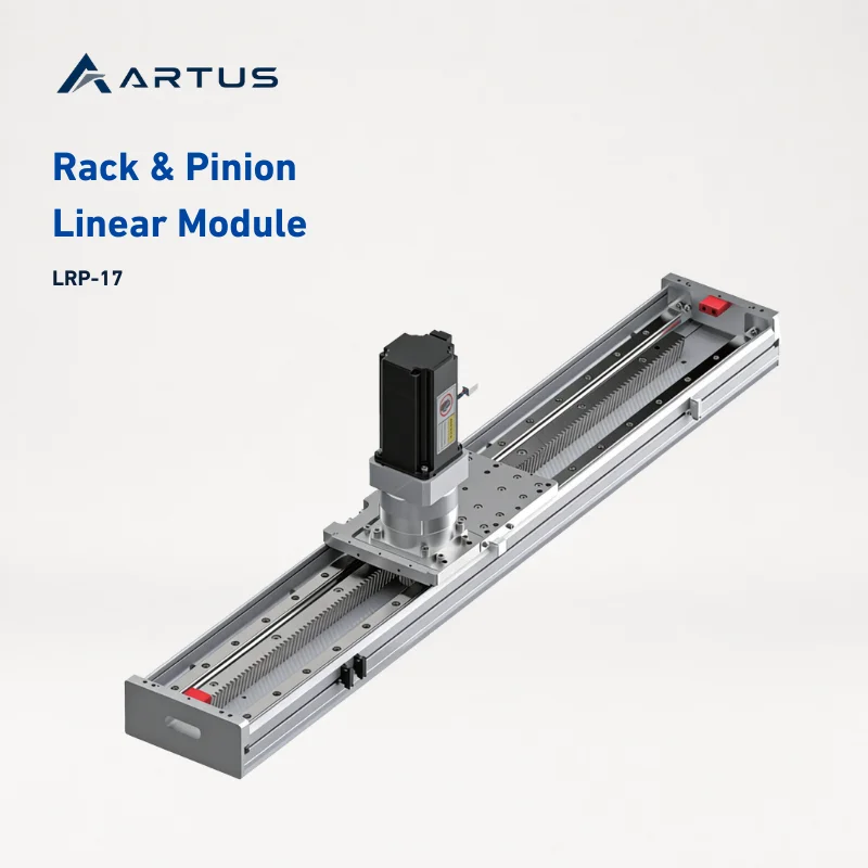 Heavy Duty Gear Rack Linear Module 750W 2221mm/s 102kg Long Stroke Rack And Pinion Linear Actuator LRP-17 For Automation