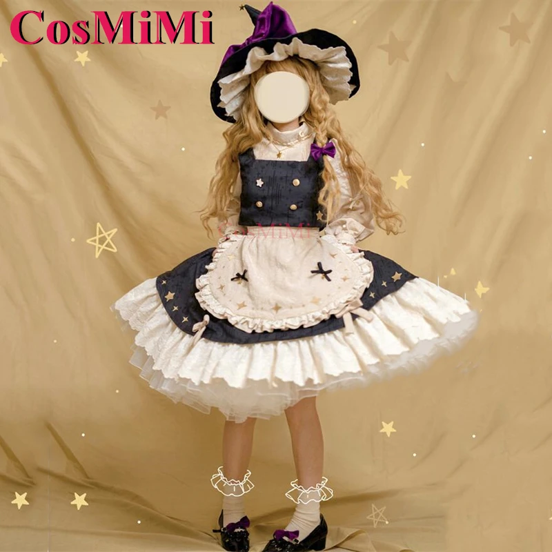 CosMiMi Kirisame Marisa Cosplay Game Touhou Project Costume Gorgeous Elegant Uniform Dress Carnival Party Role Play Clothing New