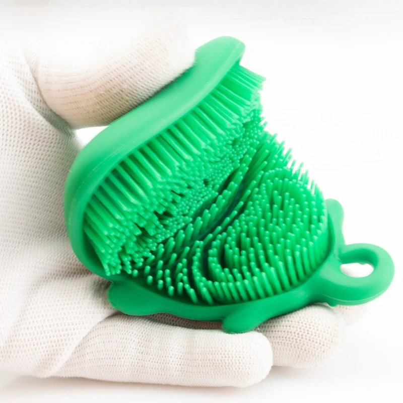 

1PCS New Cute Massager Brushes Crocodile Design Deep Cleaning Bath Shower Brushs Sweet Silicone Brush Body Bathroom Accessories