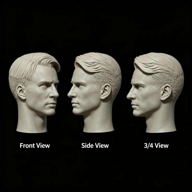 

Набор для сборки модели из литой смолы 1/6, GK, статуэтка головы из смолы, неокрашенная (серая), (подходит для фигурок 12 дюймов)