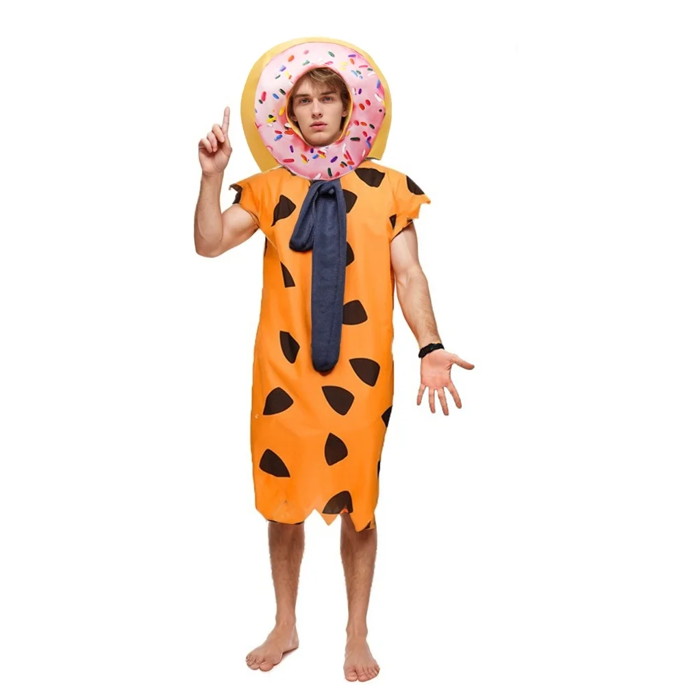 Doughnut Costume Cupcake Cosplay Costume Carnival Head Outfit Food Cake Prop Stage Clothing Dessert Funny Parade Dress Up