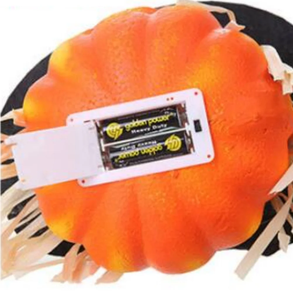 

Halloween Glowing Pumpkin Lantern Pink Hat Sounding Colorful Light for Bar Halloween Party Decoration Portable Pumpkin Lantern