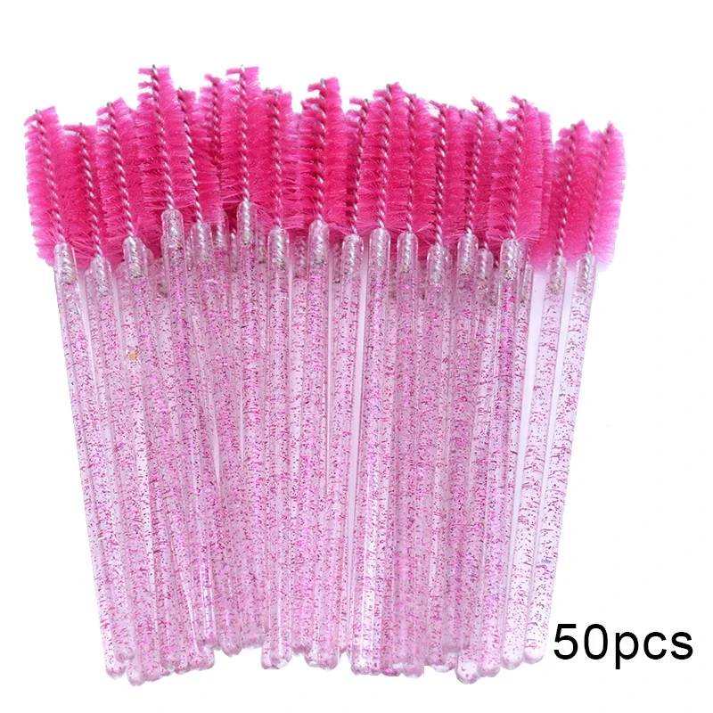 Varitas, cepillos para rímel, labio, 50/100 Uds., aplicador de pestañas desechable, juego de extensiones de pestañas para cejas, herramienta de maquillaje al por mayor
